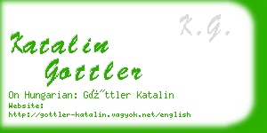 katalin gottler business card